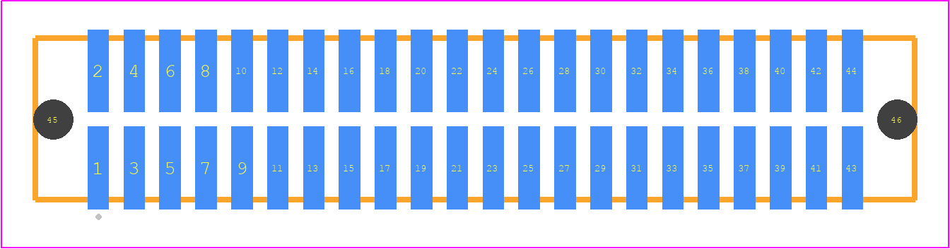 TFML-122-02-SM-D-A-K-TR - SAMTEC PCB footprint - Other - Other - TFML-122-02-XXX-D-A-K-TR