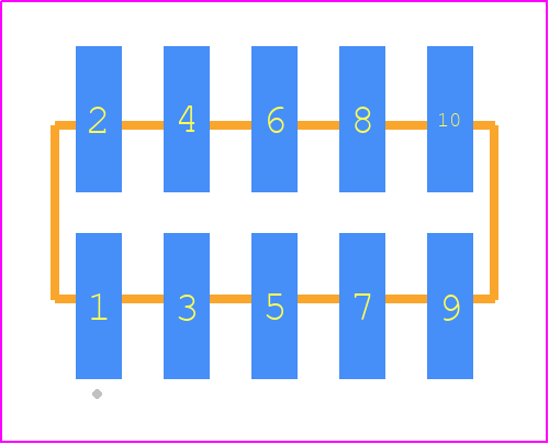 TMM-105-04-H-D-SM - SAMTEC PCB footprint - Other - Other - TMM-105-YY-XX-D-SM