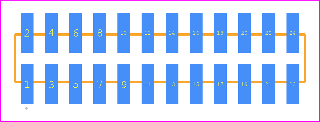 TMM-112-04-G-D-SM - SAMTEC PCB footprint - Other - Other - TMM-112-YY-XX-D-SM