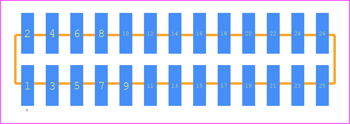 TMM-113-06-G-D-SM - SAMTEC PCB footprint - Other - Other - TMM-113-YY-XX-D-SM