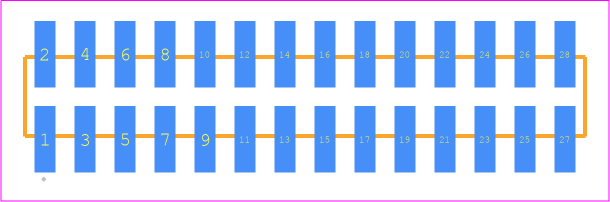 TMM-114-01-LM-D-SM - SAMTEC PCB footprint - Other - Other - TMM-114-YY-XX-D-SM