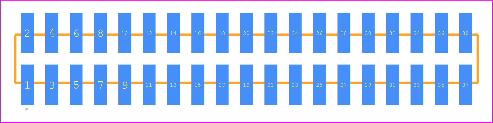 TMM-119-05-H-D-SM - SAMTEC PCB footprint - Other - Other - TMM-119-YY-XX-D-SM