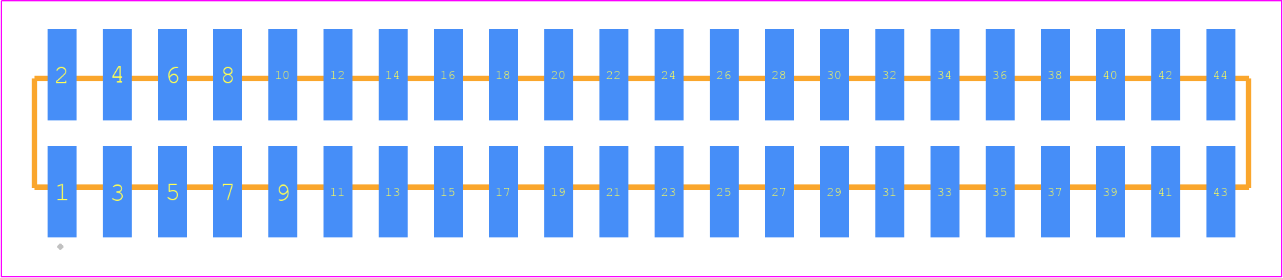 TMM-122-01-SM-D-SM - SAMTEC PCB footprint - Other - Other - TMM-122-YY-XX-D-SM