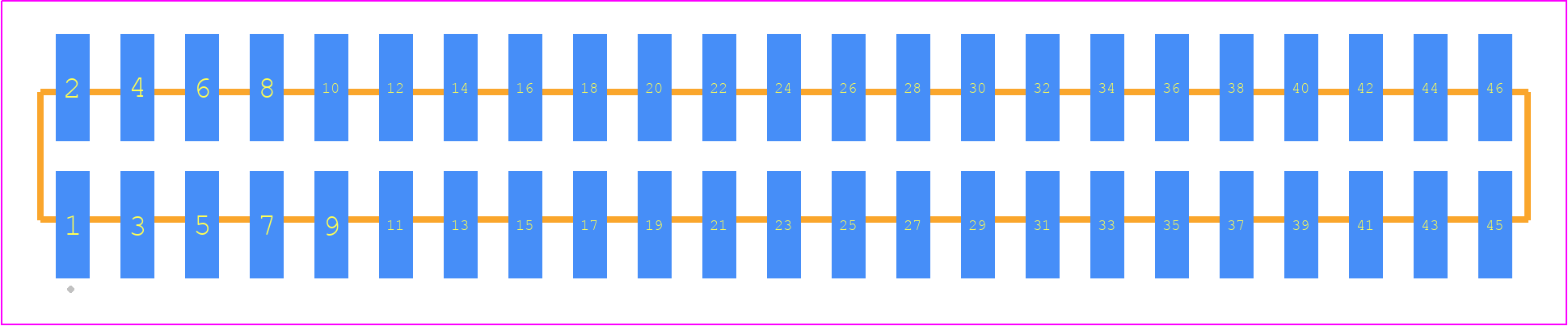 TMM-123-04-LM-D-SM - SAMTEC PCB footprint - Other - Other - TMM-123-YY-XX-D-SM