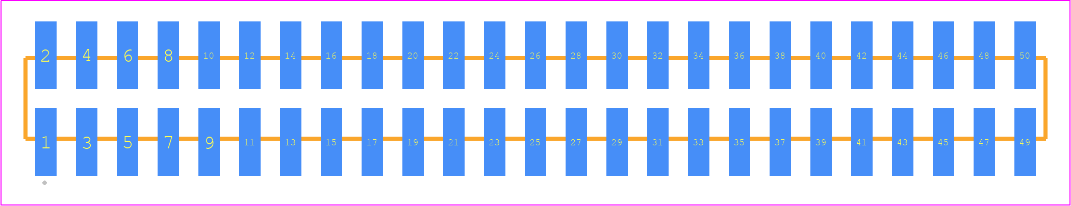 TMM-125-01-H-D-SM - SAMTEC PCB footprint - Other - Other - TMM-125-YY-XX-D-SM