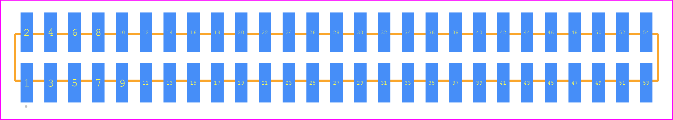 TMM-127-01-H-D-SM - SAMTEC PCB footprint - Other - Other - TMM-127-YY-XX-D-SM