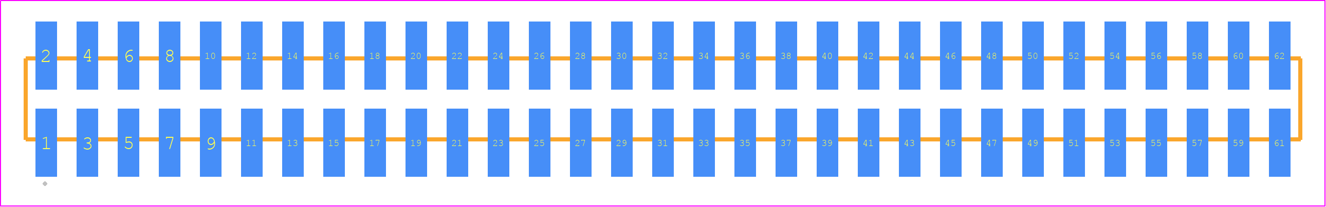 TMM-131-04-S-D-SM - SAMTEC PCB footprint - Other - Other - TMM-131-YY-XX-D-SM