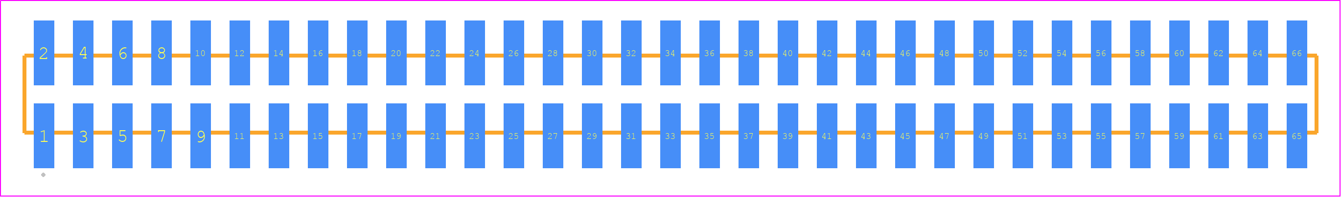 TMM-133-05-L-D-SM - SAMTEC PCB footprint - Other - Other - TMM-133-YY-XX-D-SM