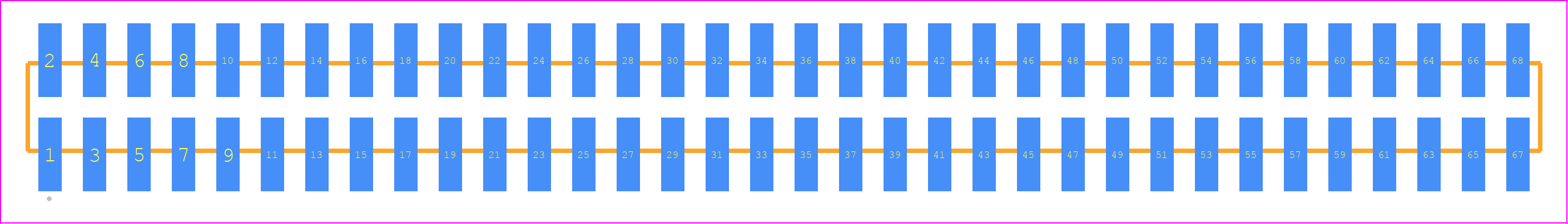 TMM-134-01-S-D-SM - SAMTEC PCB footprint - Other - Other - TMM-134-YY-XX-D-SM