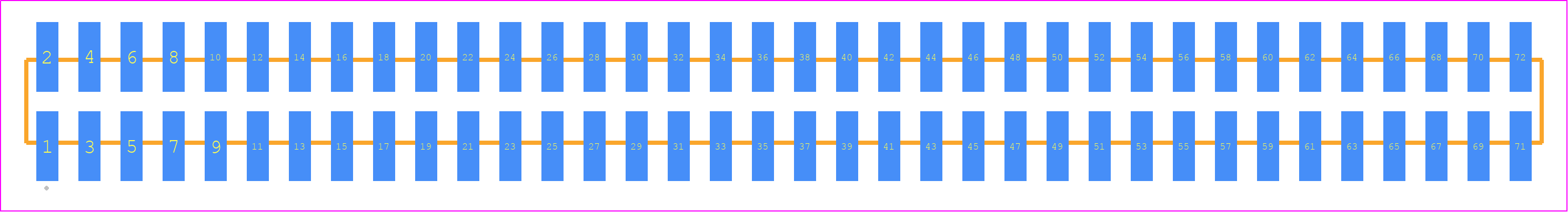 TMM-136-06-LM-D-SM - SAMTEC PCB footprint - Other - Other - TMM-136-YY-XX-D-SM