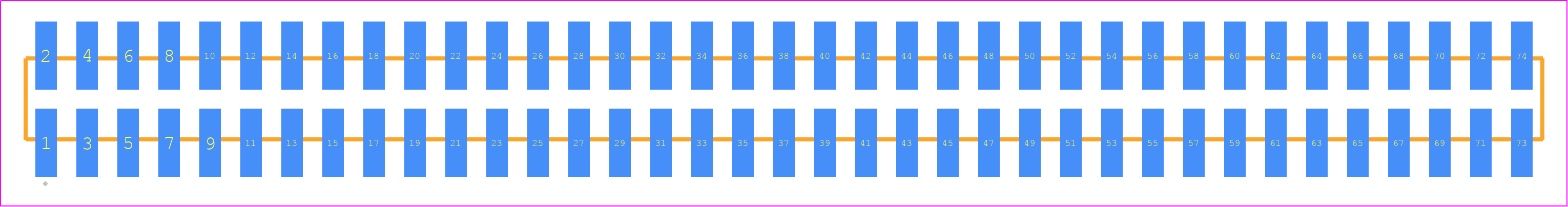 TMM-137-01-H-D-SM - SAMTEC PCB footprint - Other - Other - TMM-137-YY-XX-D-SM