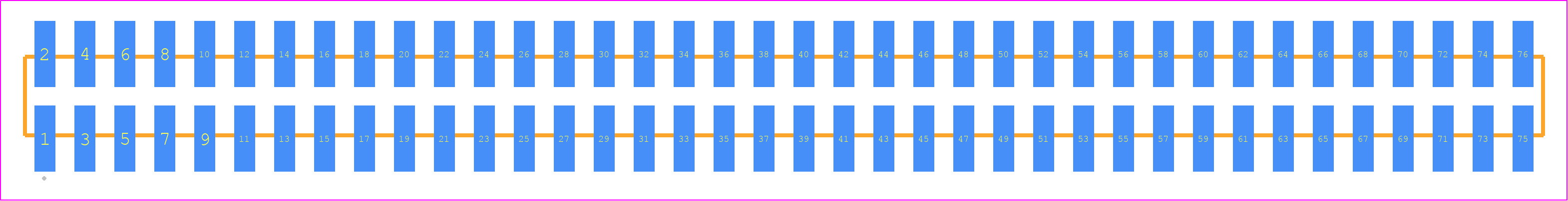 TMM-138-01-LM-D-SM - SAMTEC PCB footprint - Other - Other - TMM-138-YY-XX-D-SM