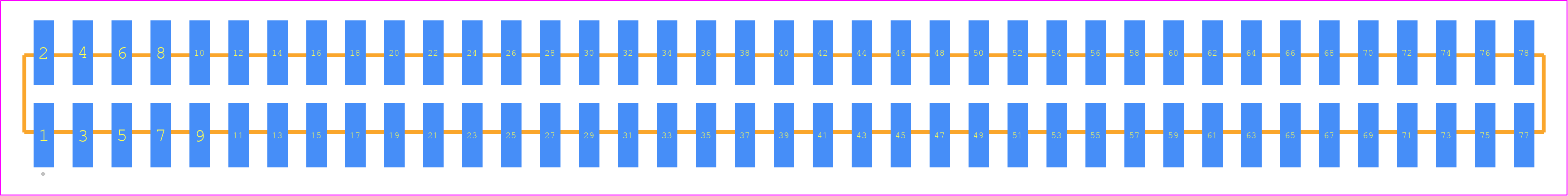 TMM-139-05-H-D-SM - SAMTEC PCB footprint - Other - Other - TMM-139-YY-XX-D-SM