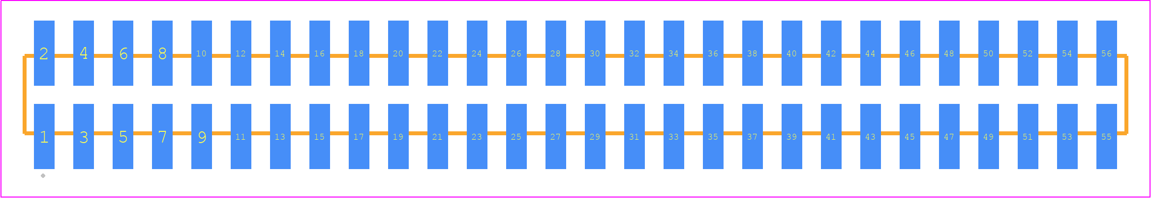 TMM-128-01-H-D-SM-P-TR - SAMTEC PCB footprint - Other - Other - TMM-128-YY-XX-D-SM-P-TR