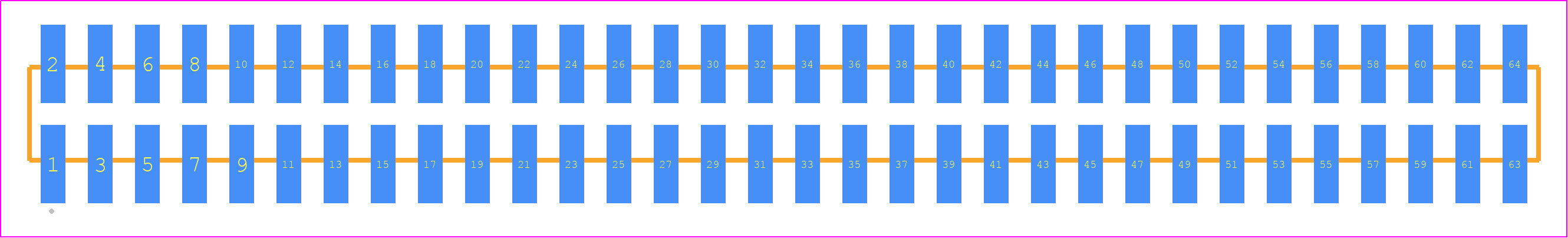 TMM-132-01-L-D-SM-P-TR - SAMTEC PCB footprint - Other - Other - TMM-132-YY-XX-D-SM-P-TR