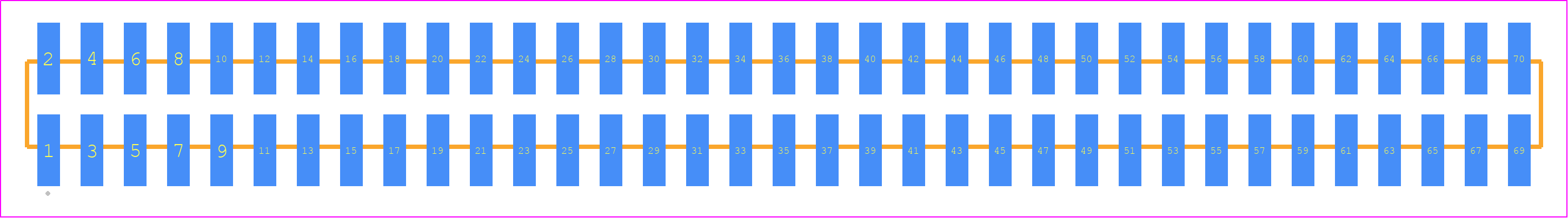 TMM-135-04-G-D-SM-P-TR - SAMTEC PCB footprint - Other - Other - TMM-135-YY-XX-D-SM-P-TR