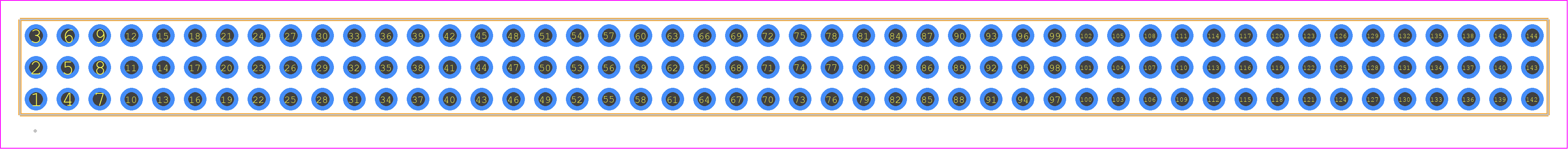 TMMH-148-01-T-T - SAMTEC PCB footprint - Other - Other - TMMH-148-XX-YY-T