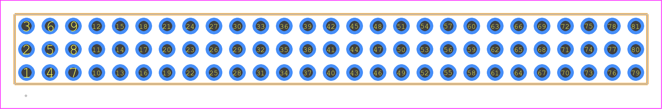 TMMH-127-01-G-T - SAMTEC PCB footprint - Other - Other - TMMH-127-XX-YY-T