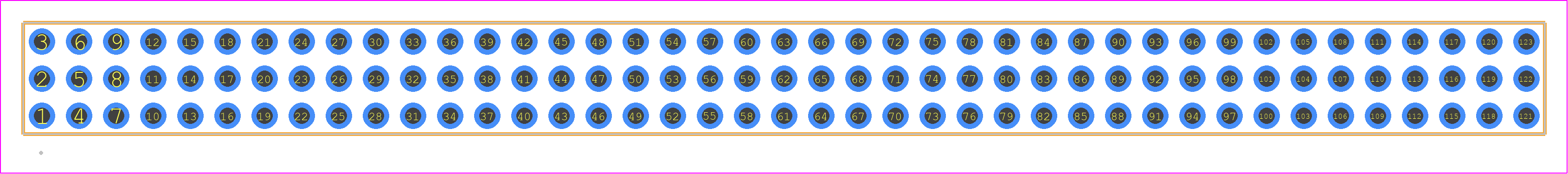 TMMH-141-01-L-T - SAMTEC PCB footprint - Other - Other - TMMH-141-XX-YY-T