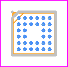 ADP5350ACBZ-1-R7 - Analog Devices PCB footprint - BGA - BGA - (CB-32-1)*-*-
