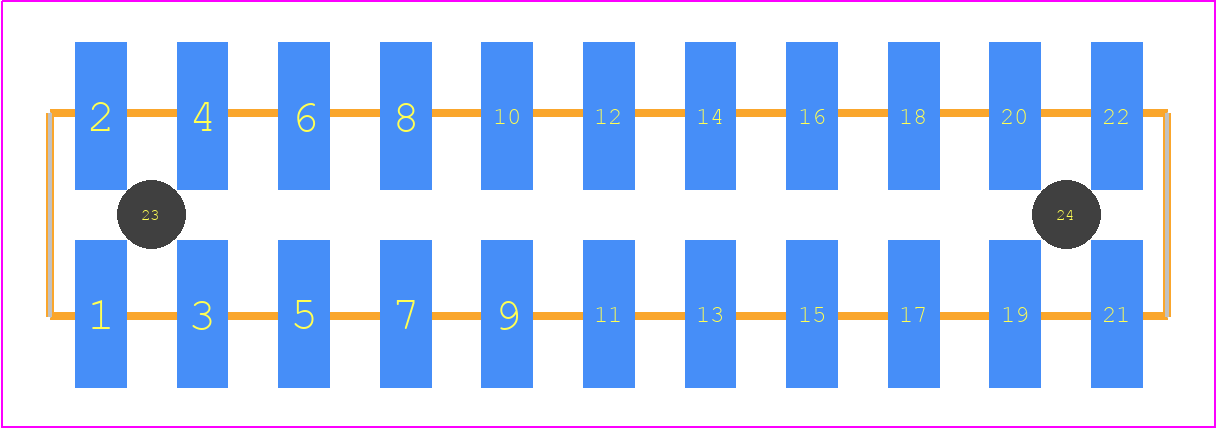 TSM-111-02-S-DV-A-TR - SAMTEC PCB footprint - Other - Other - TSM-111-XX-YYY-DV-A-TR