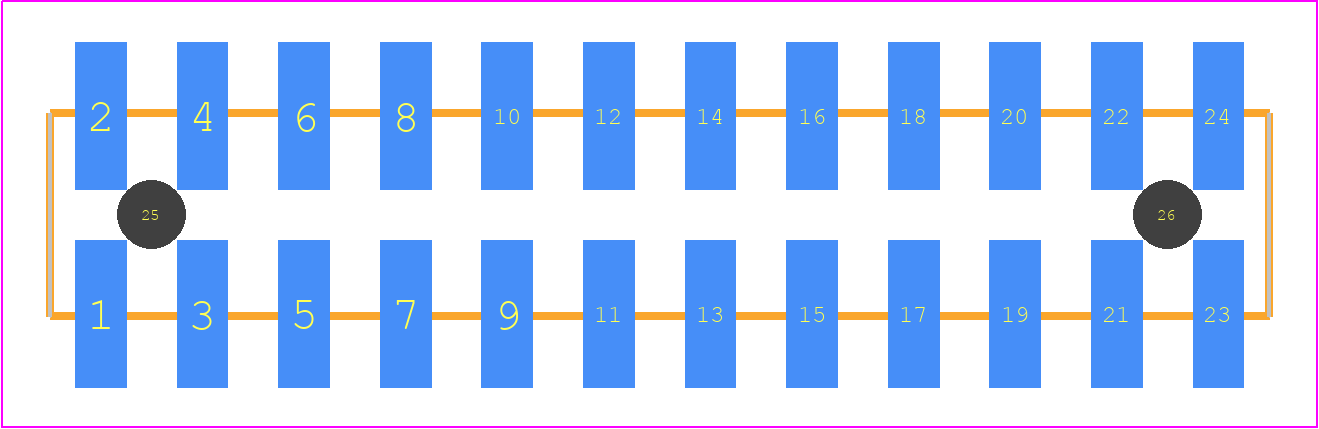 TSM-112-04-LM-DV-A-TR - SAMTEC PCB footprint - Other - Other - TSM-112-XX-YYY-DV-A-TR