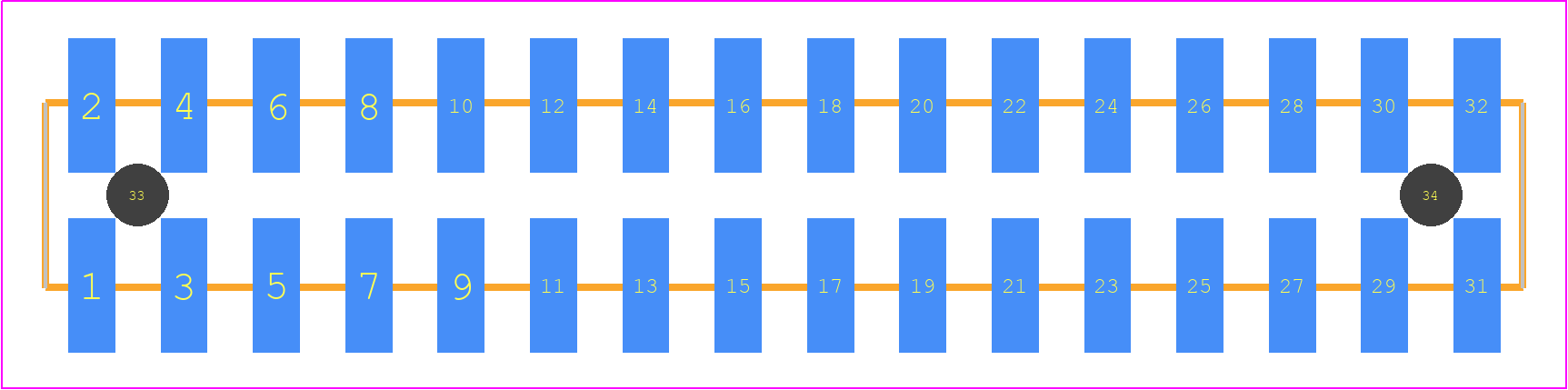 TSM-116-03-L-DV-A-TR - SAMTEC PCB footprint - Other - Other - TSM-116-XX-YYY-DV-A-TR