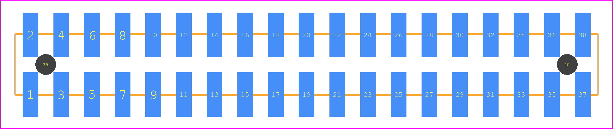 TSM-119-01-G-DV-A-TR - SAMTEC PCB footprint - Other - Other - TSM-119-XX-YYY-DV-A-TR