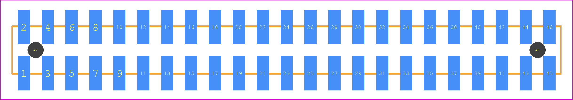 TSM-123-01-LM-DV-A-TR - SAMTEC PCB footprint - Other - Other - TSM-123-XX-YYY-DV-A-TR