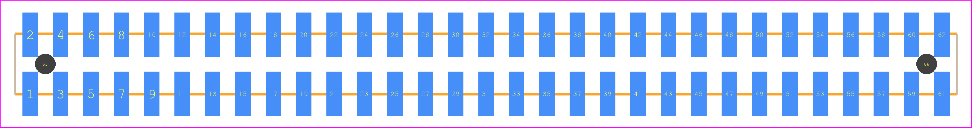 TSM-131-01-F-DV-A-TR - SAMTEC PCB footprint - Other - Other - TSM-131-XX-YYY-DV-A-TR