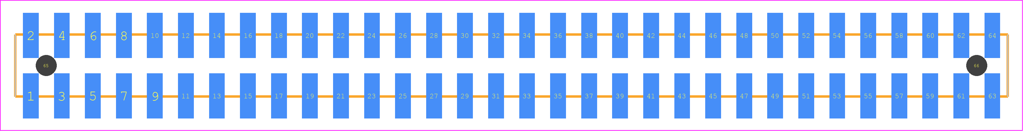 TSM-132-04-TM-DV-A-TR - SAMTEC PCB footprint - Other - Other - TSM-132-XX-YYY-DV-A-TR