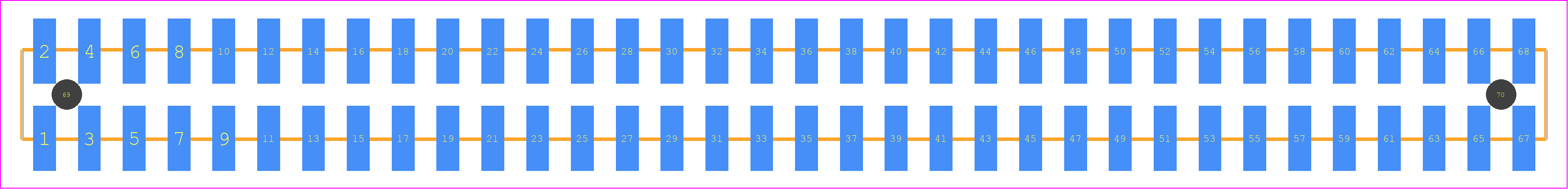 TSM-134-02-SM-DV-A-TR - SAMTEC PCB footprint - Other - Other - TSM-134-XX-YYY-DV-A-TR