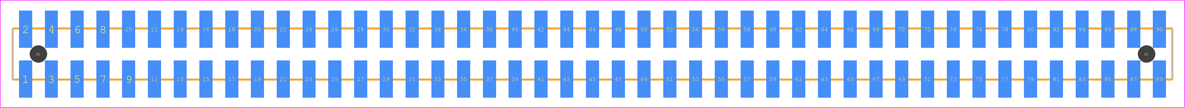 TSM-145-01-S-DV-A-TR - SAMTEC PCB footprint - Other - Other - TSM-145-XX-YYY-DV-A-TR