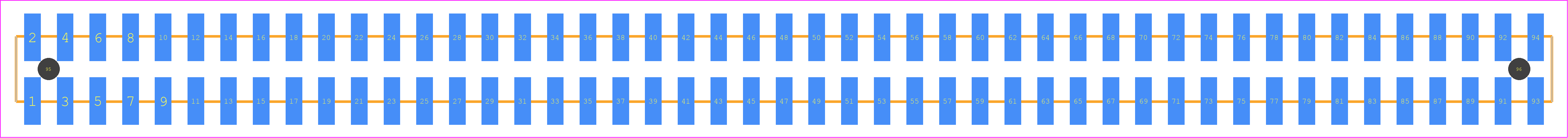 TSM-147-01-SS-DV-A-TR - SAMTEC PCB footprint - Other - Other - TSM-147-XX-YYY-DV-A-TR