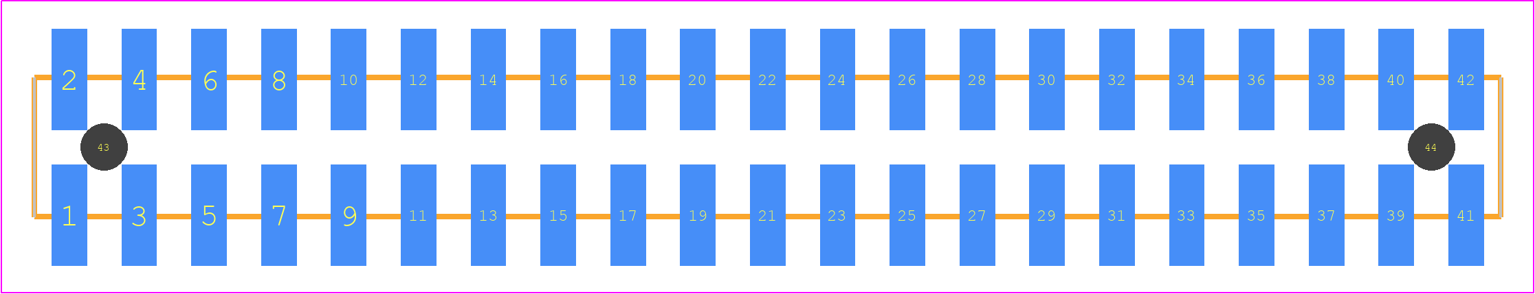 TSM-121-03-LM-DV-A-K-TR - SAMTEC PCB footprint - Other - Other - TSM-121-XX-YYY-DV-A-K-TR