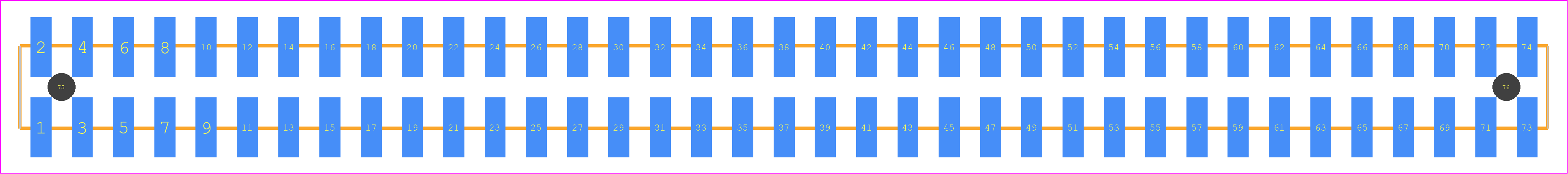 TSM-137-04-STL-DV-A-K-TR - SAMTEC PCB footprint - Other - Other - TSM-137-XX-YYY-DV-A-K-TR