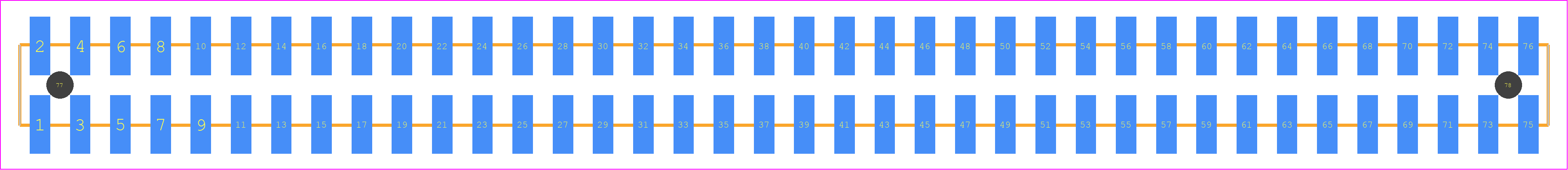 TSM-138-04-SS-DV-A-K-TR - SAMTEC PCB footprint - Other - Other - TSM-138-XX-YYY-DV-A-K-TR