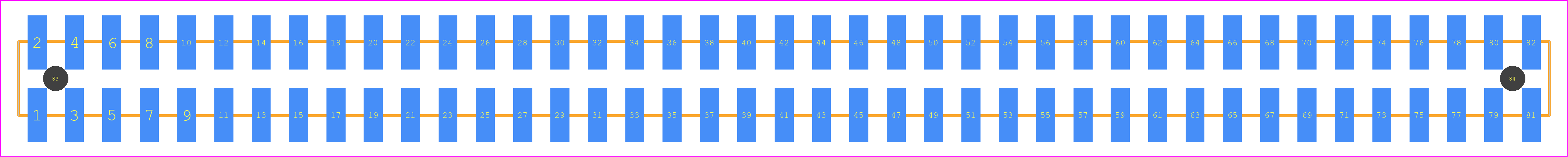 TSM-141-01-TL-DV-A-K-TR - SAMTEC PCB footprint - Other - Other - TSM-141-XX-YYY-DV-A-K-TR