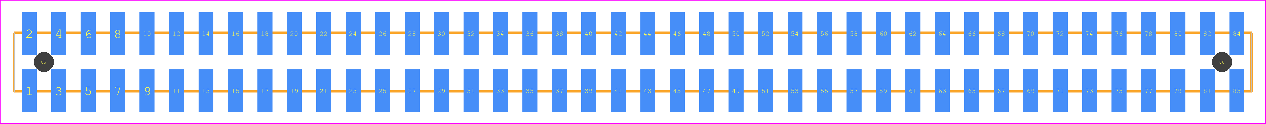 TSM-142-02-LM-DV-A-K-TR - SAMTEC PCB footprint - Other - Other - TSM-142-XX-YYY-DV-A-K-TR