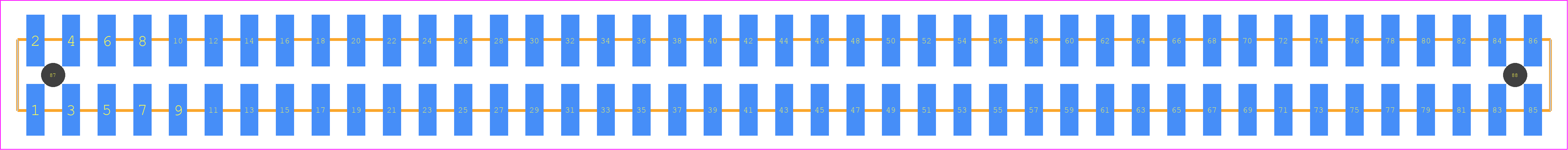 TSM-143-02-T-DV-A-K-TR - SAMTEC PCB footprint - Other - Other - TSM-143-XX-YYY-DV-A-K-TR