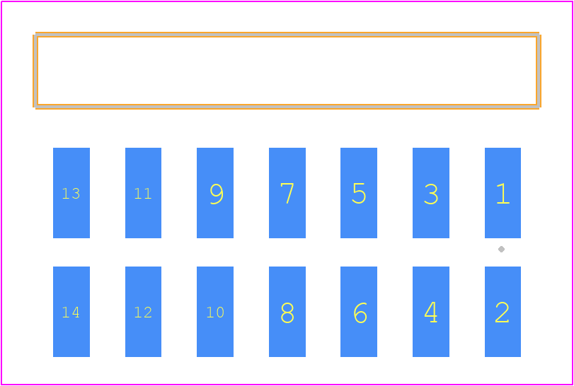 TSM-107-03-LM-DH - SAMTEC PCB footprint - Other - Other - TSM-107-ZZ-YYY-DH