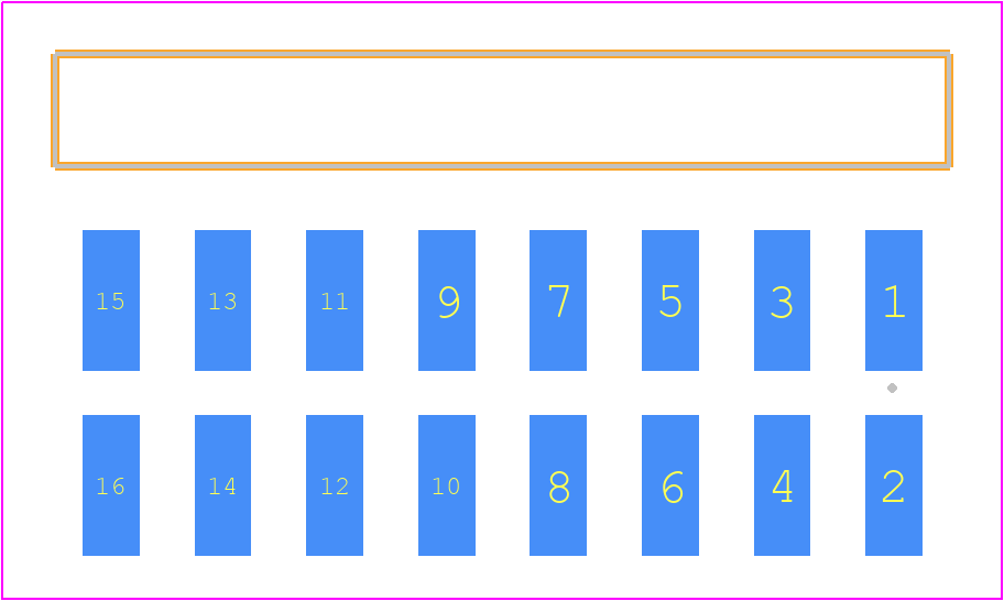 TSM-108-03-SS-DH - SAMTEC PCB footprint - Other - Other - TSM-108-ZZ-YYY-DH