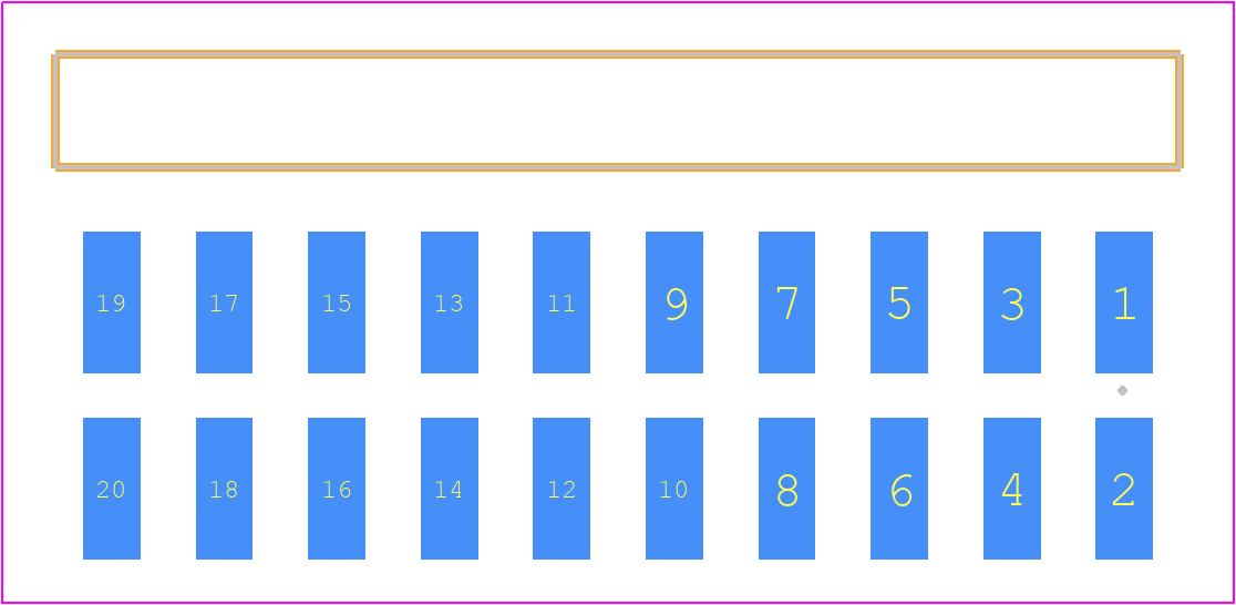 TSM-110-03-LM-DH - SAMTEC PCB footprint - Other - Other - TSM-110-ZZ-YYY-DH