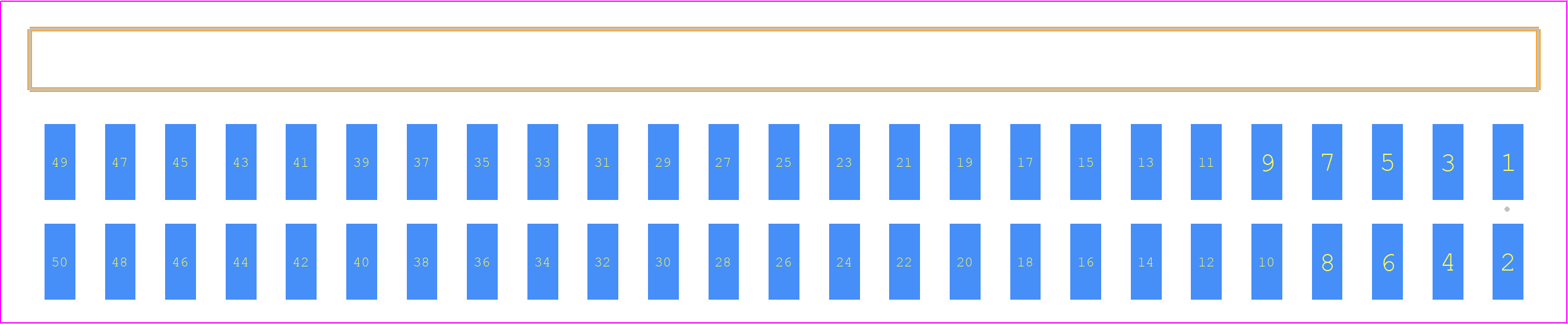 TSM-125-04-SS-DH - SAMTEC PCB footprint - Other - Other - TSM-125-ZZ-YYY-DH