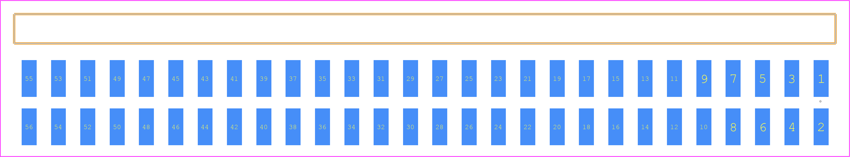 TSM-128-01-T-DH - SAMTEC PCB footprint - Other - Other - TSM-128-ZZ-YYY-DH