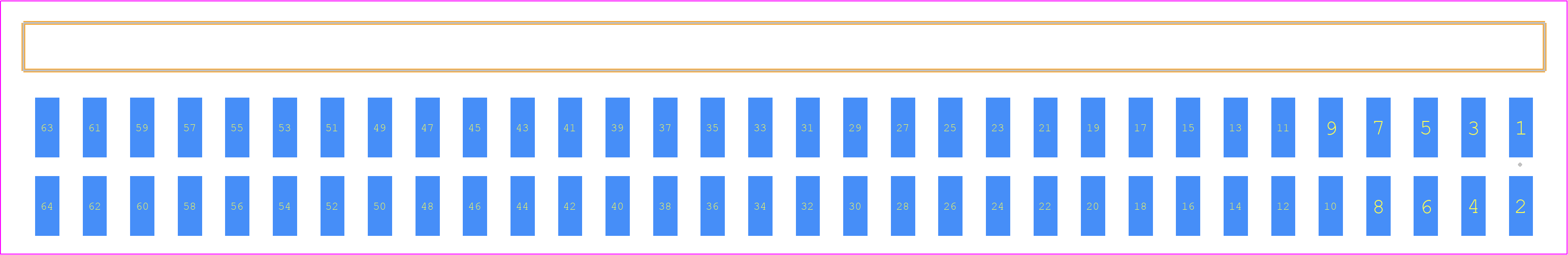 TSM-132-01-LM-DH - SAMTEC PCB footprint - Other - Other - TSM-132-ZZ-YYY-DH