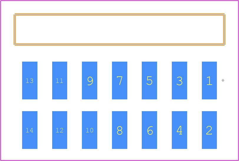 TSM-107-01-TL-DH-TR - SAMTEC PCB footprint - Other - Other - TSM-107-XX-YYY-DH-TR