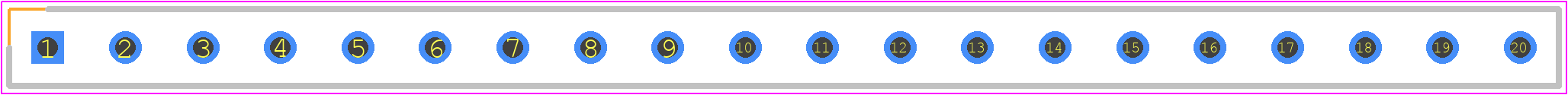 BBS-120-T-C - SAMTEC PCB footprint - Header, Vertical - Header, Vertical - BBS-120-T-C
