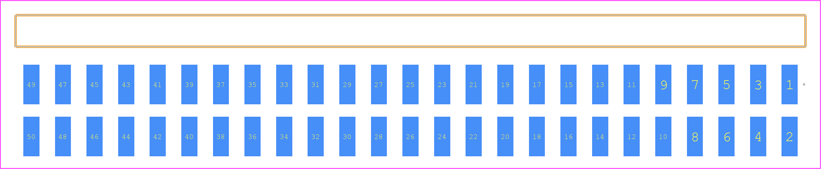TSM-125-03-SS-DH-TR - SAMTEC PCB footprint - Other - Other - TSM-125-XX-YYY-DH-TR