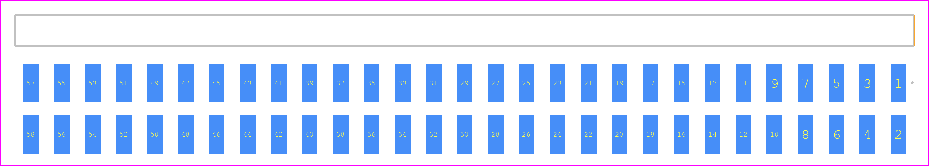 TSM-129-01-H-DH-TR - SAMTEC PCB footprint - Other - Other - TSM-129-XX-YYY-DH-TR